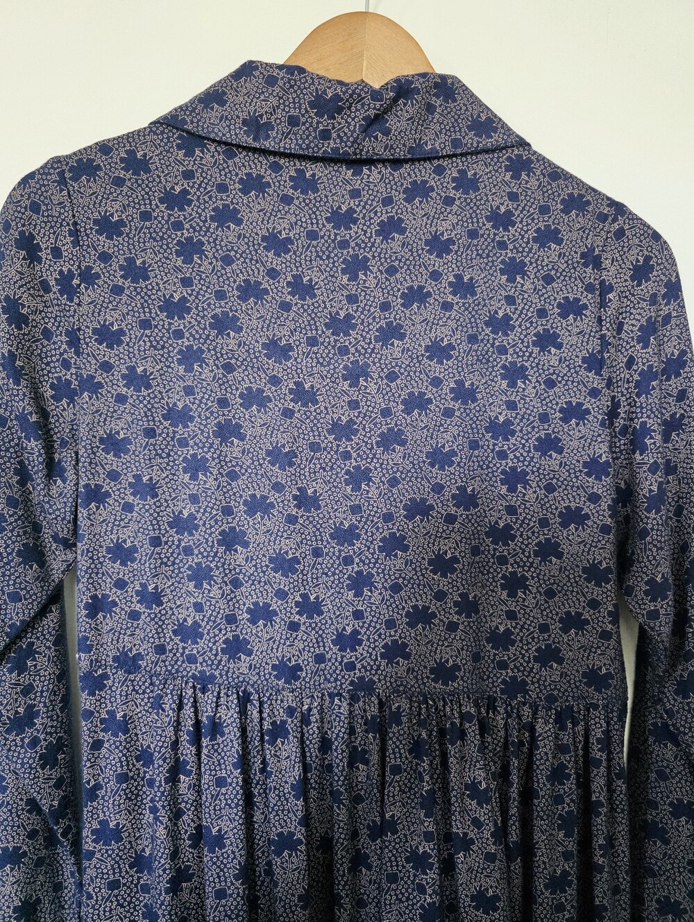 April Cornell Floral Midi-Dress – Size XXS – Indigo Blue - Picture 7 of 8